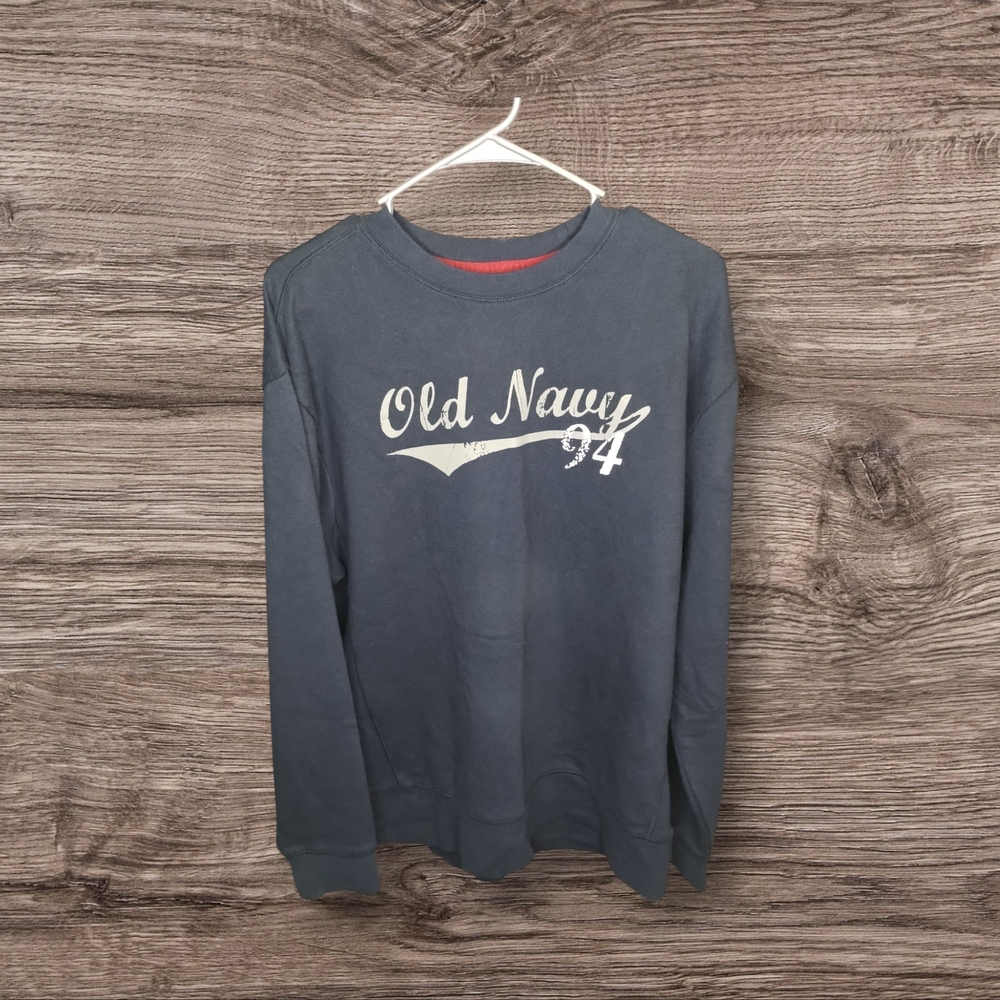 Old Navy Blue/Gray Crew Neck Sweater
